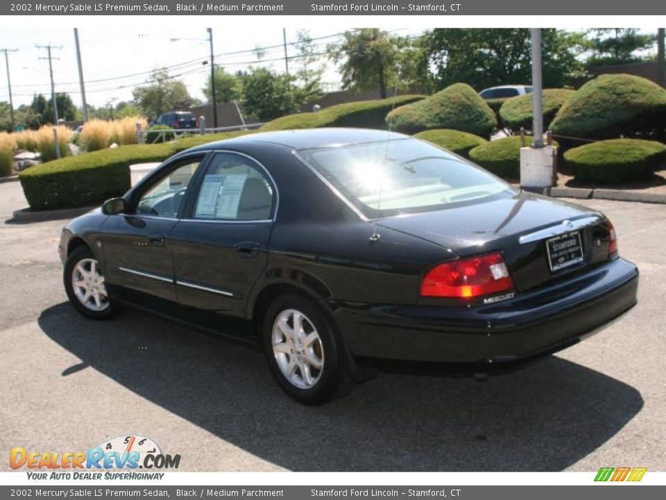 2002 Mercury Sable LS Premium Sedan Black / Medium Parchment Photo #10