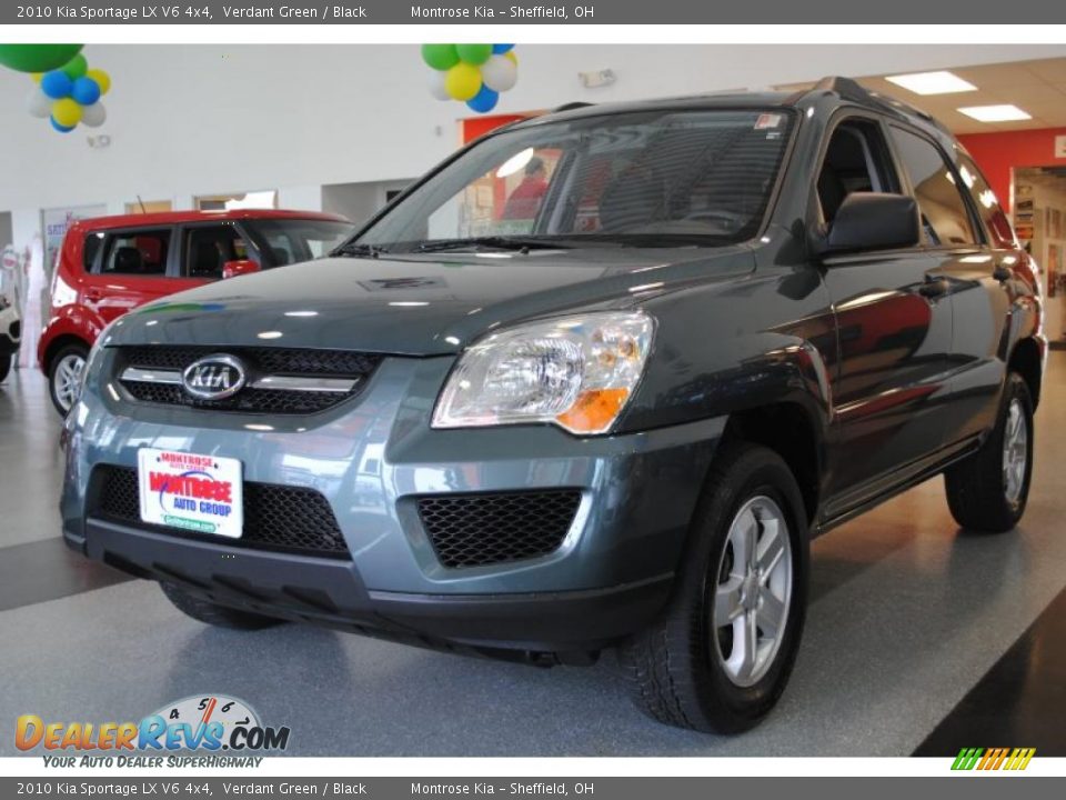 2010 Kia Sportage LX V6 4x4 Verdant Green / Black Photo #2