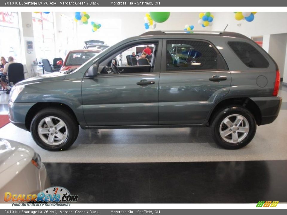 2010 Kia Sportage LX V6 4x4 Verdant Green / Black Photo #3