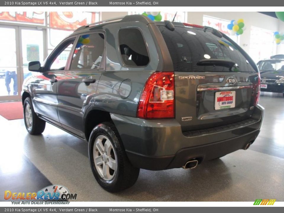 2010 Kia Sportage LX V6 4x4 Verdant Green / Black Photo #4