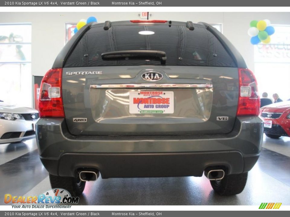 2010 Kia Sportage LX V6 4x4 Verdant Green / Black Photo #6