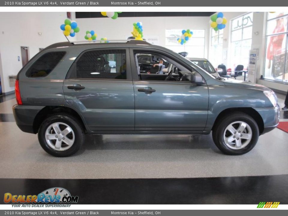 2010 Kia Sportage LX V6 4x4 Verdant Green / Black Photo #8