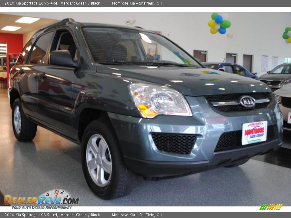 2010 Kia Sportage LX V6 4x4 Verdant Green / Black Photo #9