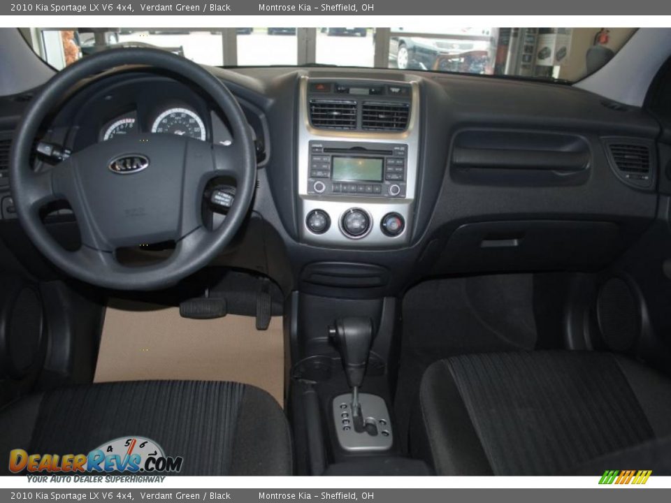 2010 Kia Sportage LX V6 4x4 Verdant Green / Black Photo #12