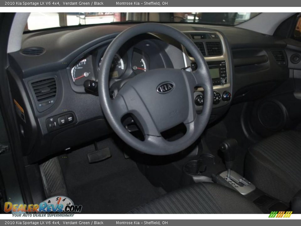2010 Kia Sportage LX V6 4x4 Verdant Green / Black Photo #13