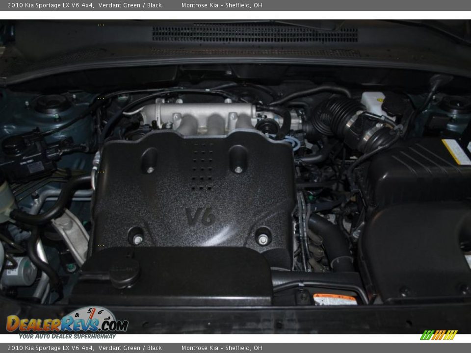2010 Kia Sportage LX V6 4x4 Verdant Green / Black Photo #22