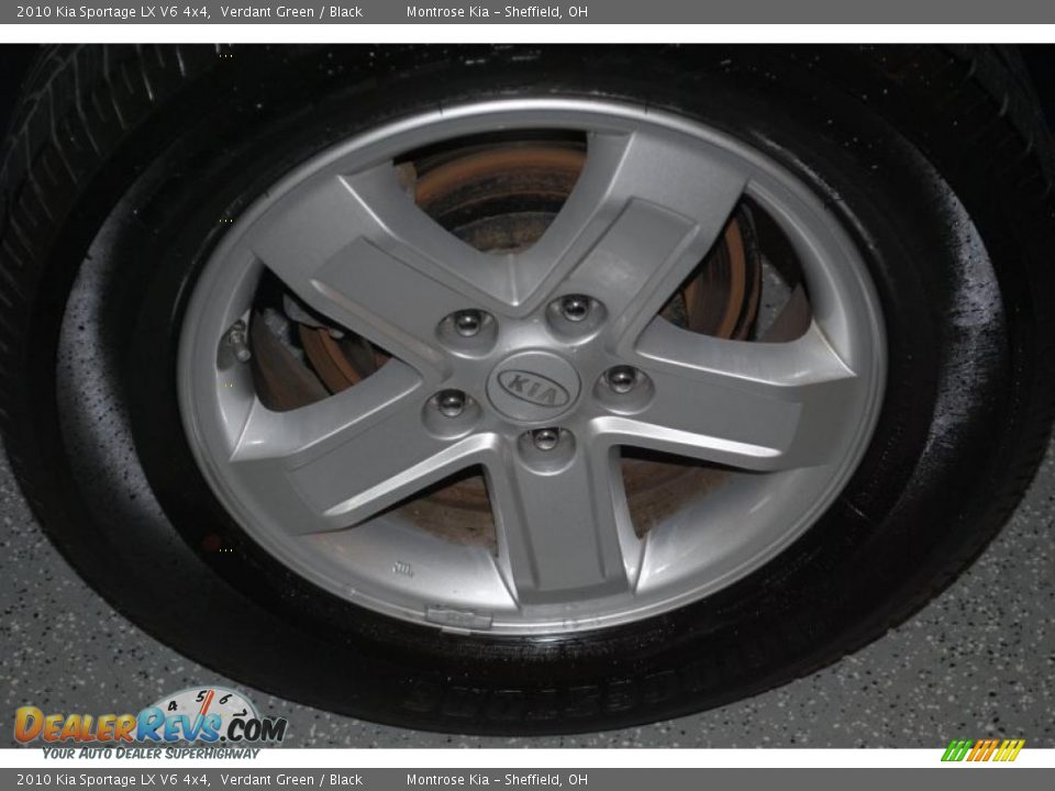 2010 Kia Sportage LX V6 4x4 Verdant Green / Black Photo #27