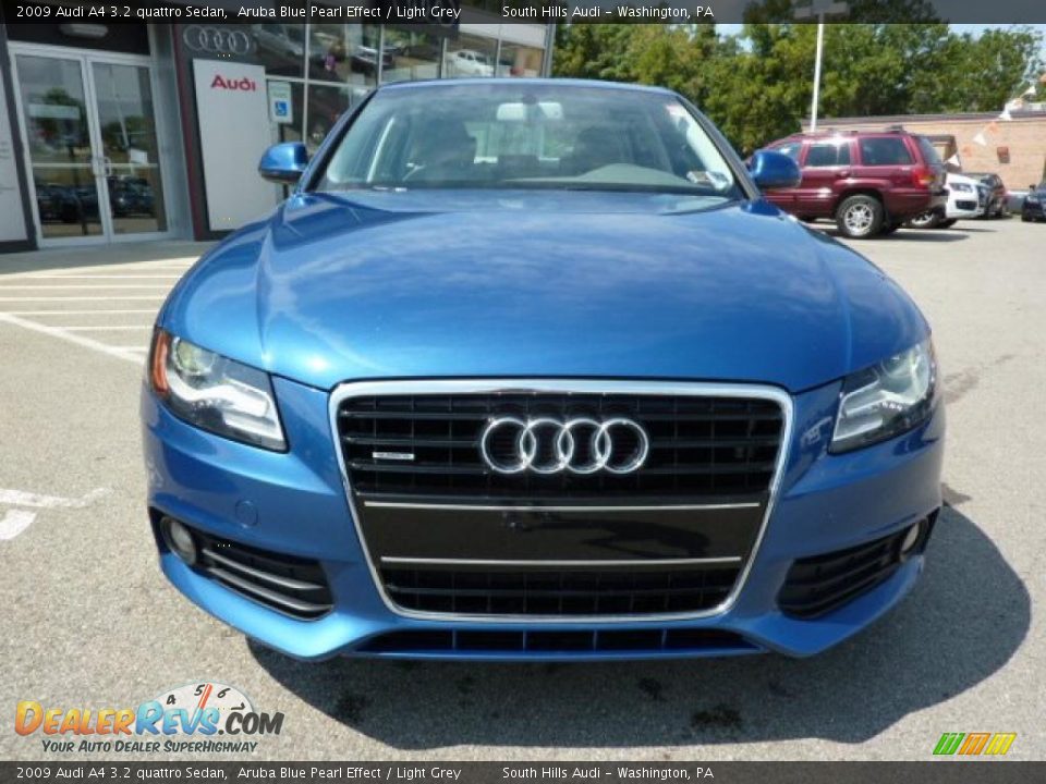 2009 Audi A4 3.2 quattro Sedan Aruba Blue Pearl Effect / Light Grey Photo #8