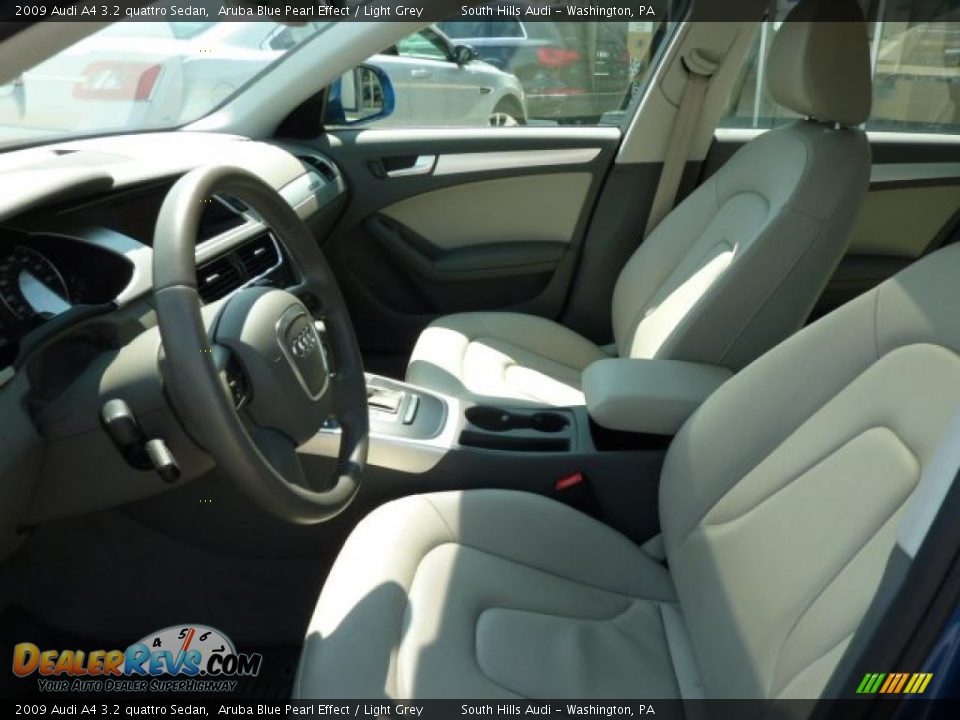 2009 Audi A4 3.2 quattro Sedan Aruba Blue Pearl Effect / Light Grey Photo #10
