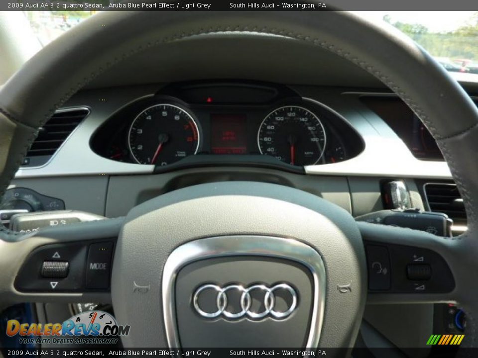 2009 Audi A4 3.2 quattro Sedan Aruba Blue Pearl Effect / Light Grey Photo #19