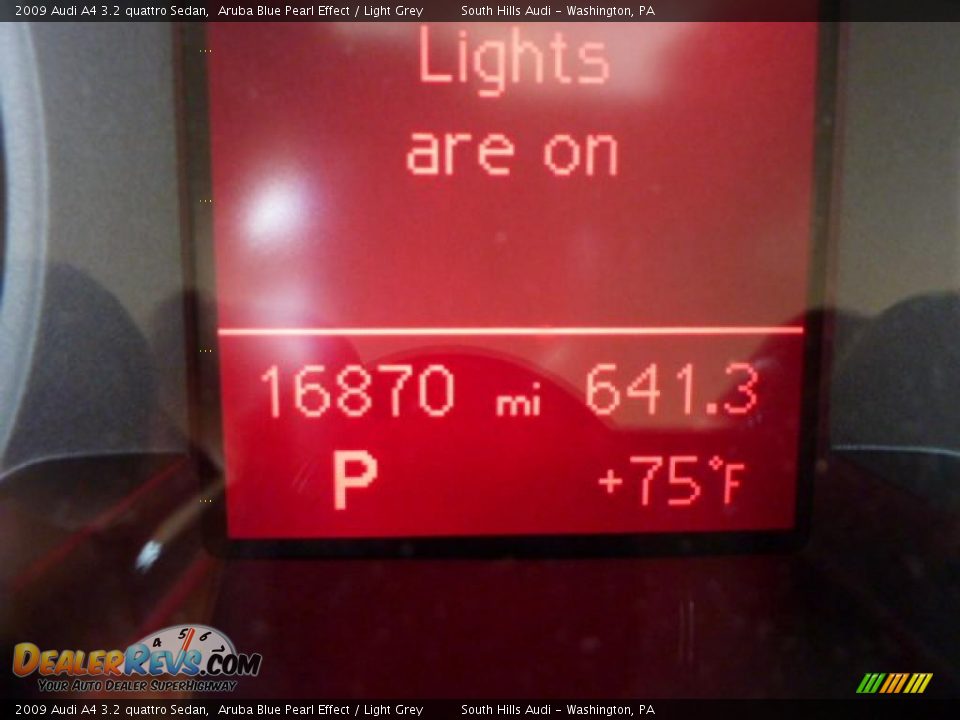 2009 Audi A4 3.2 quattro Sedan Aruba Blue Pearl Effect / Light Grey Photo #20