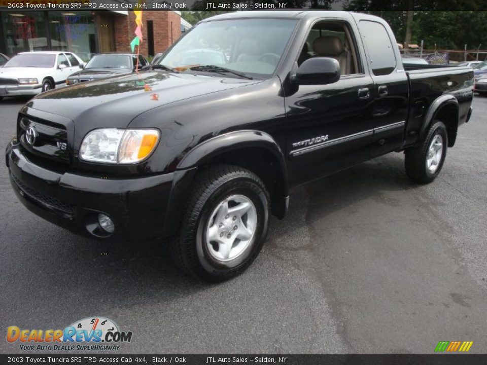 2003 Toyota Tundra SR5 TRD Access Cab 4x4 Black / Oak Photo #1