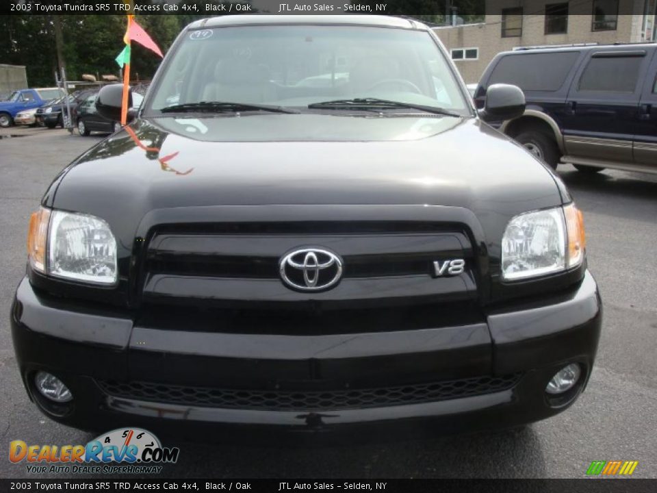 2003 Toyota Tundra SR5 TRD Access Cab 4x4 Black / Oak Photo #2