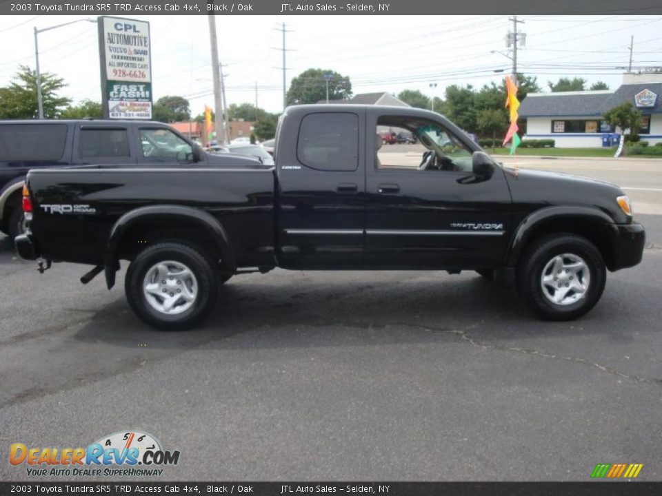 2003 Toyota Tundra SR5 TRD Access Cab 4x4 Black / Oak Photo #6