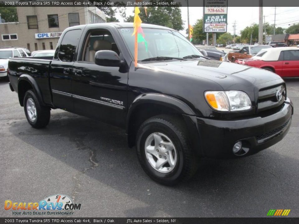 2003 Toyota Tundra SR5 TRD Access Cab 4x4 Black / Oak Photo #7