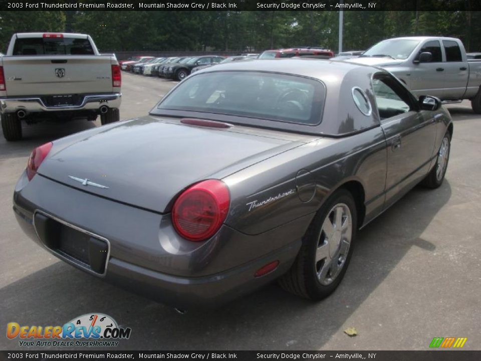 2003 Ford Thunderbird Premium Roadster Mountain Shadow Grey / Black Ink Photo #5