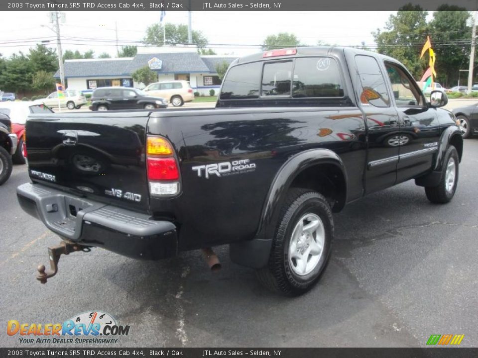 2003 Toyota Tundra SR5 TRD Access Cab 4x4 Black / Oak Photo #10