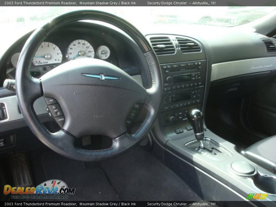 2003 Ford Thunderbird Premium Roadster Mountain Shadow Grey / Black Ink Photo #12
