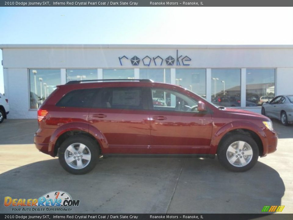 2010 Dodge Journey SXT Inferno Red Crystal Pearl Coat / Dark Slate Gray Photo #1