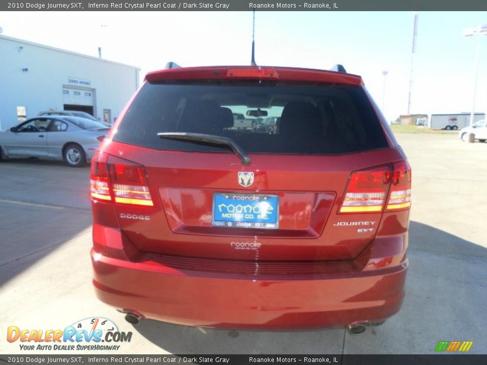 2010 Dodge Journey SXT Inferno Red Crystal Pearl Coat / Dark Slate Gray Photo #3