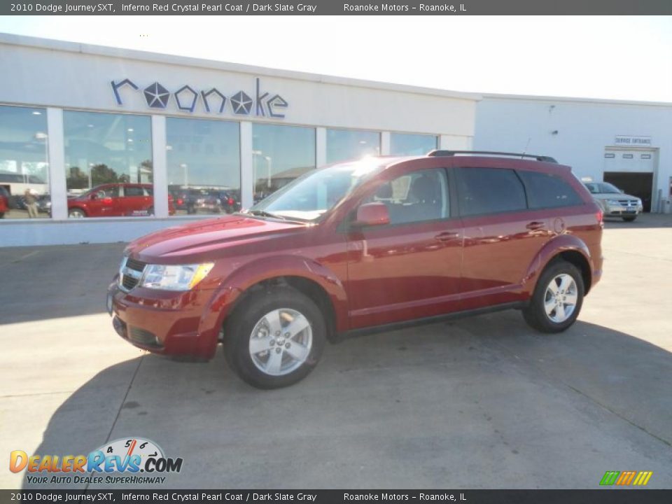 2010 Dodge Journey SXT Inferno Red Crystal Pearl Coat / Dark Slate Gray Photo #5