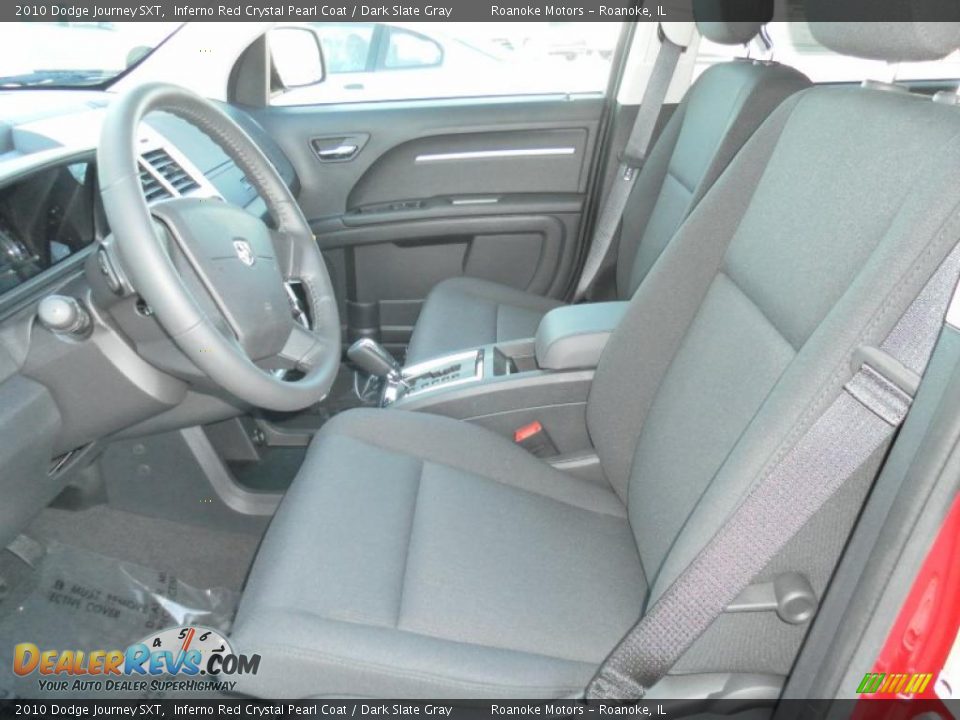 2010 Dodge Journey SXT Inferno Red Crystal Pearl Coat / Dark Slate Gray Photo #6