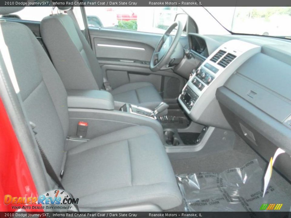 2010 Dodge Journey SXT Inferno Red Crystal Pearl Coat / Dark Slate Gray Photo #9