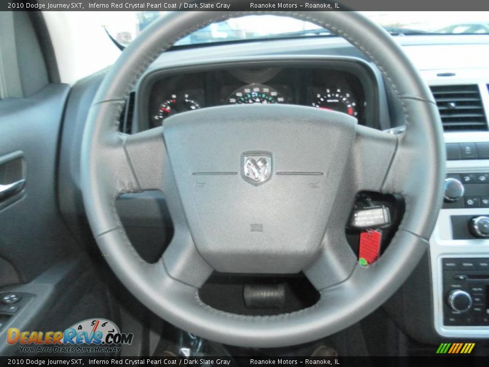 2010 Dodge Journey SXT Inferno Red Crystal Pearl Coat / Dark Slate Gray Photo #11