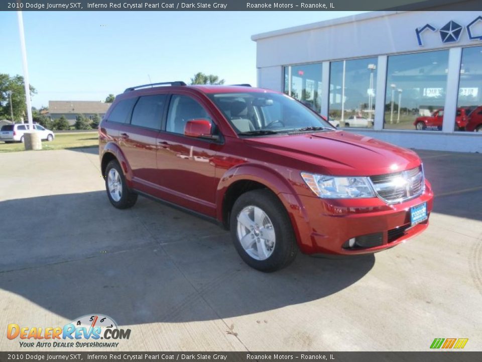 2010 Dodge Journey SXT Inferno Red Crystal Pearl Coat / Dark Slate Gray Photo #22