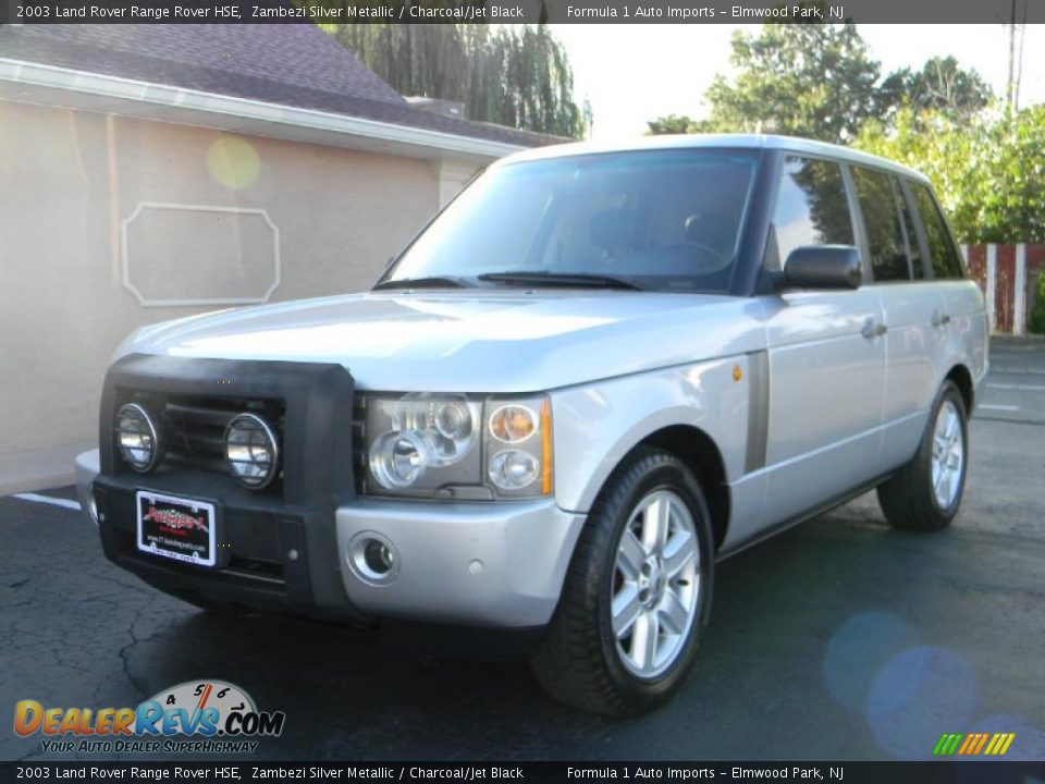 2003 Land Rover Range Rover HSE Zambezi Silver Metallic / Charcoal/Jet Black Photo #2