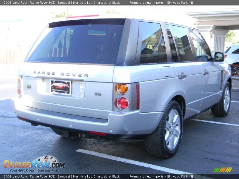 2003 Land Rover Range Rover HSE Zambezi Silver Metallic / Charcoal/Jet Black Photo #3