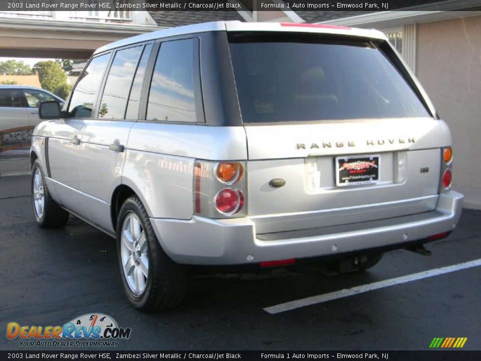 2003 Land Rover Range Rover HSE Zambezi Silver Metallic / Charcoal/Jet Black Photo #4