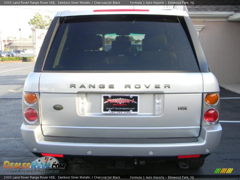 2003 Land Rover Range Rover HSE Zambezi Silver Metallic / Charcoal/Jet Black Photo #10