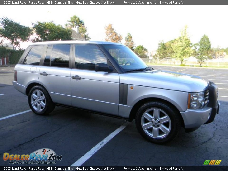 2003 Land Rover Range Rover HSE Zambezi Silver Metallic / Charcoal/Jet Black Photo #12