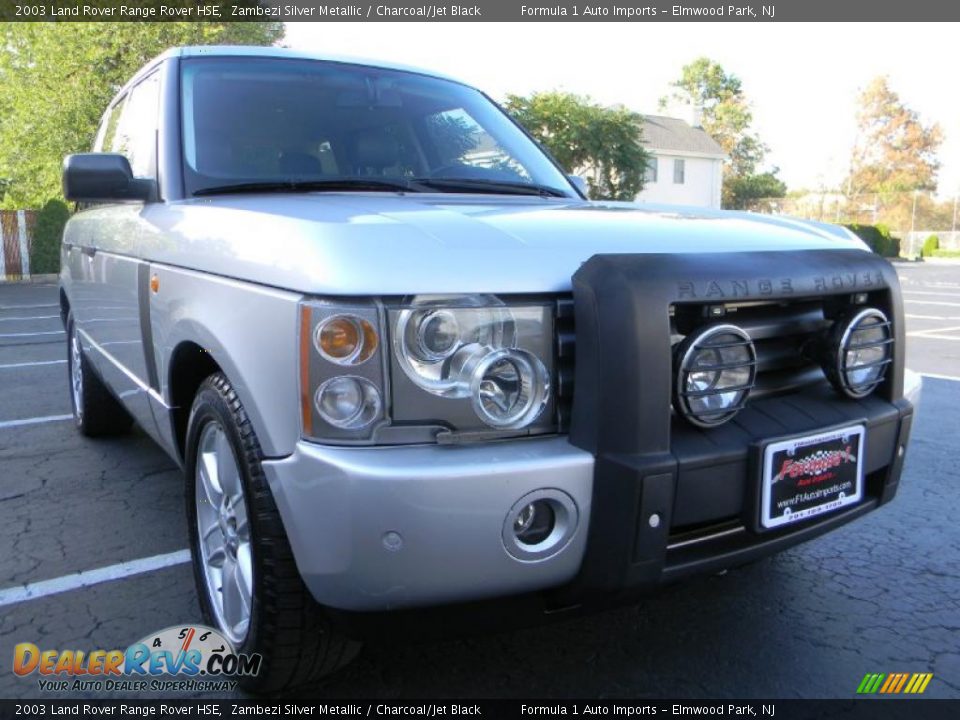 2003 Land Rover Range Rover HSE Zambezi Silver Metallic / Charcoal/Jet Black Photo #13