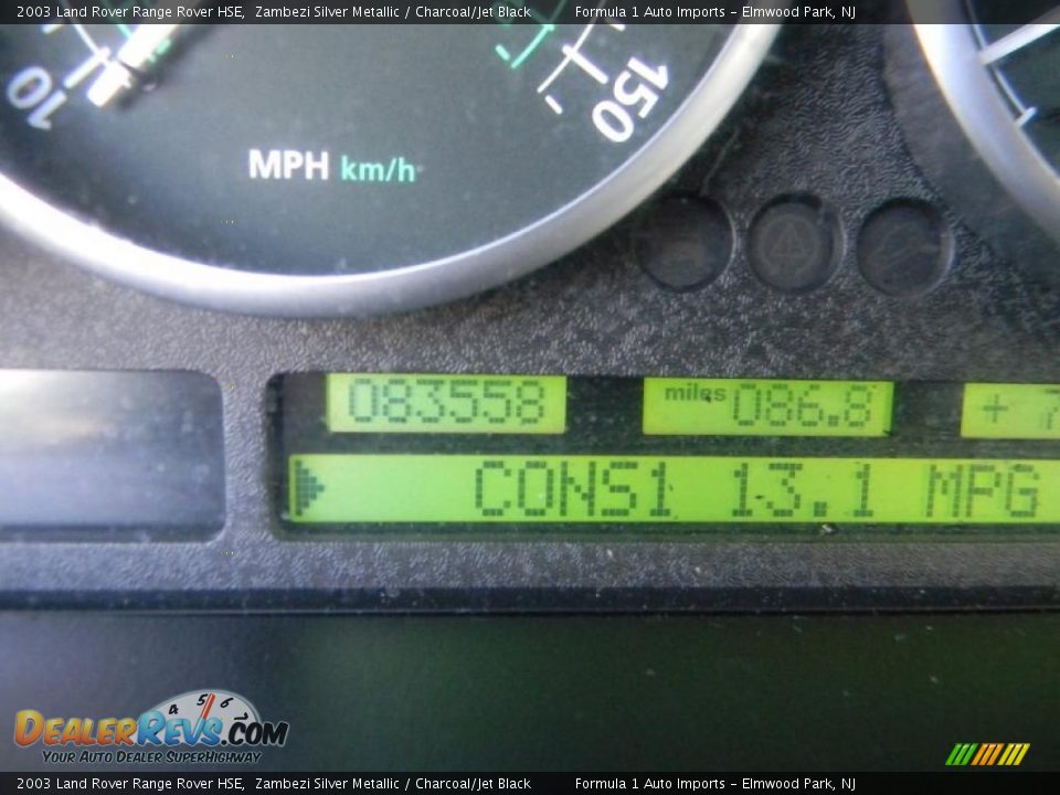 2003 Land Rover Range Rover HSE Zambezi Silver Metallic / Charcoal/Jet Black Photo #29