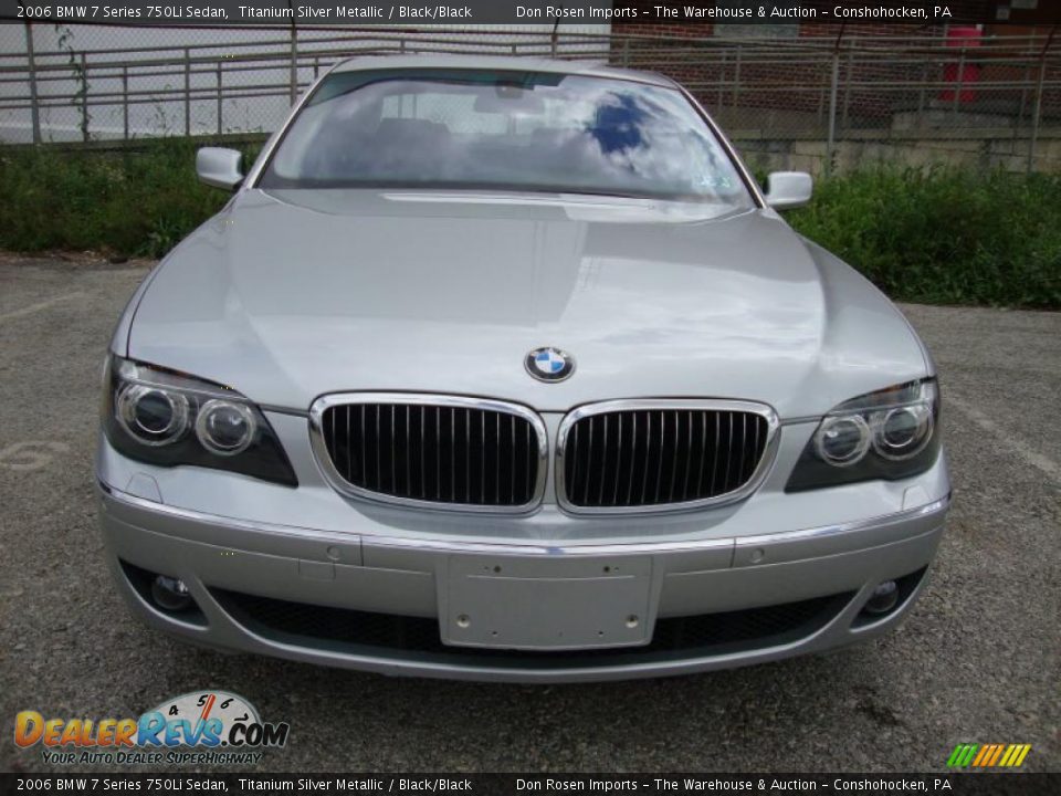 2006 BMW 7 Series 750Li Sedan Titanium Silver Metallic / Black/Black Photo #3