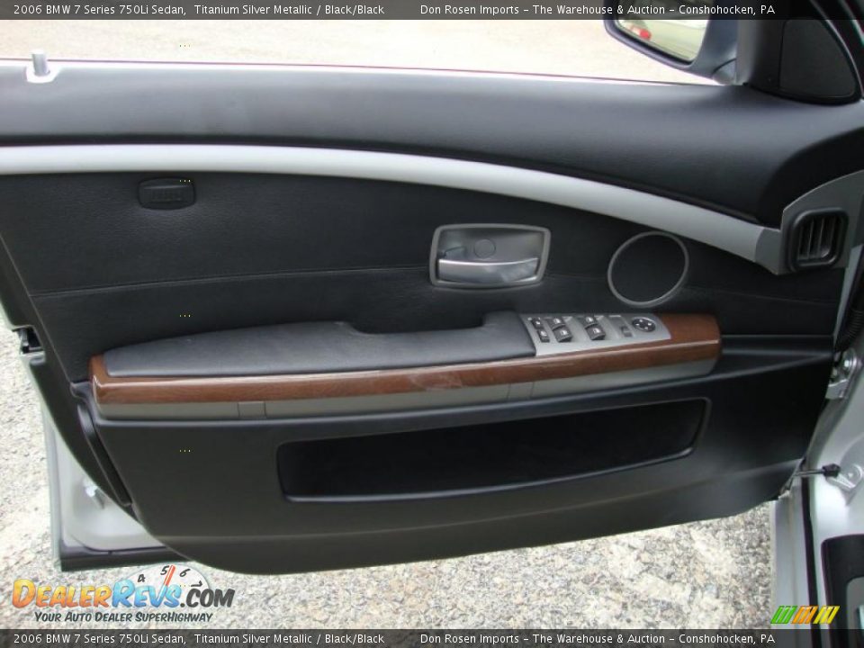 2006 BMW 7 Series 750Li Sedan Titanium Silver Metallic / Black/Black Photo #14