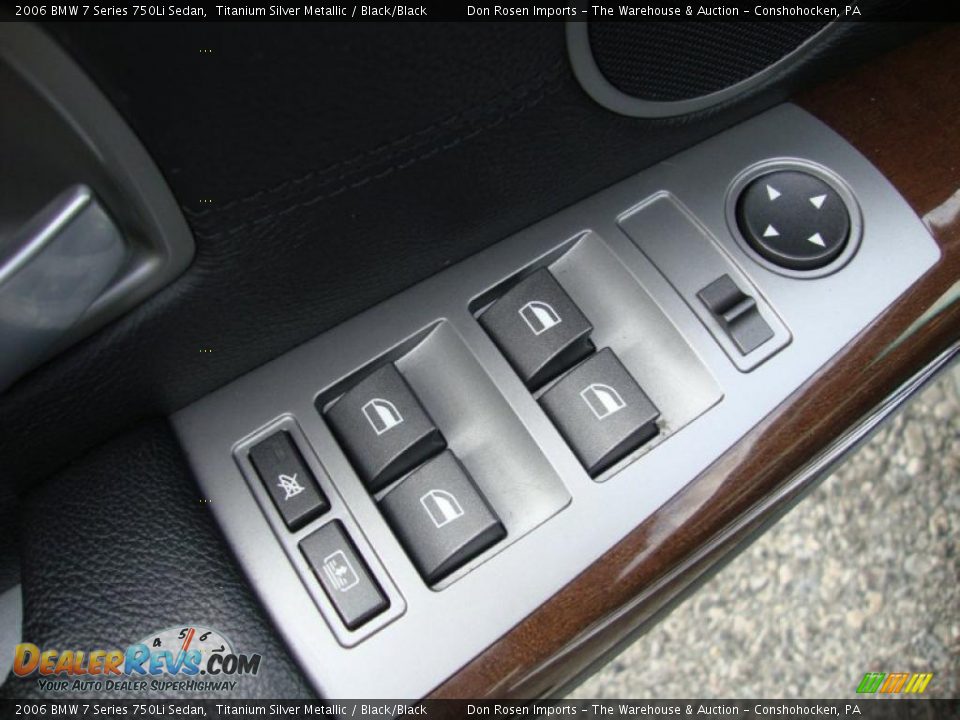 2006 BMW 7 Series 750Li Sedan Titanium Silver Metallic / Black/Black Photo #15