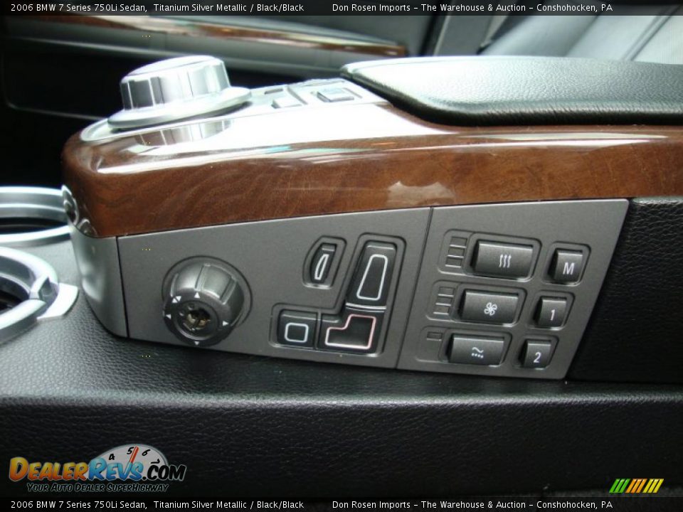 2006 BMW 7 Series 750Li Sedan Titanium Silver Metallic / Black/Black Photo #17