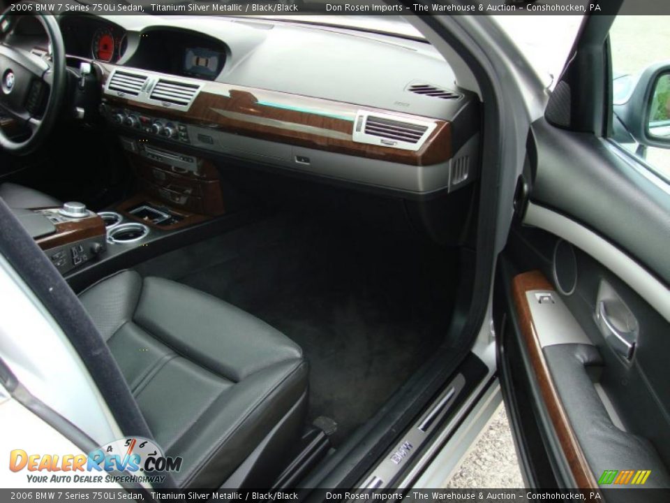 2006 BMW 7 Series 750Li Sedan Titanium Silver Metallic / Black/Black Photo #19