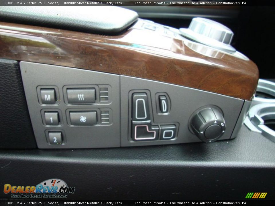 2006 BMW 7 Series 750Li Sedan Titanium Silver Metallic / Black/Black Photo #22