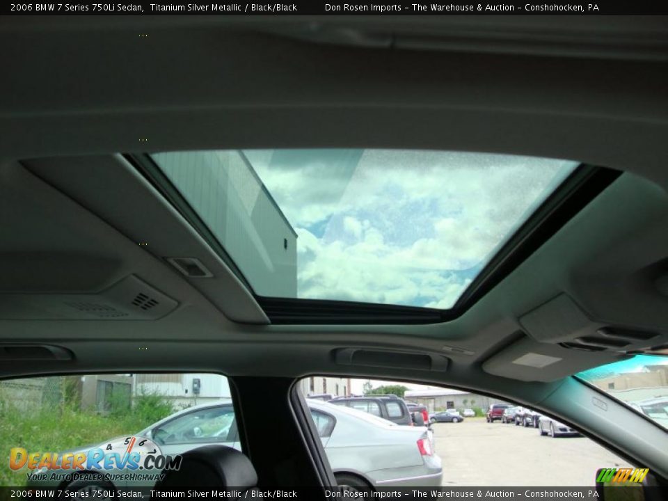 2006 BMW 7 Series 750Li Sedan Titanium Silver Metallic / Black/Black Photo #23