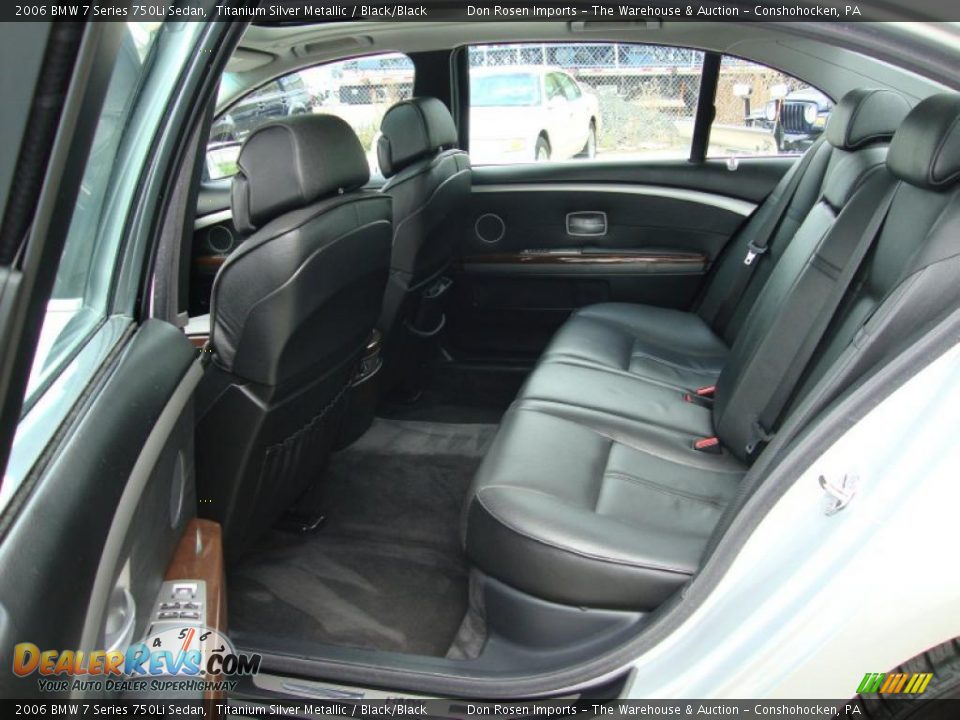 2006 BMW 7 Series 750Li Sedan Titanium Silver Metallic / Black/Black Photo #27