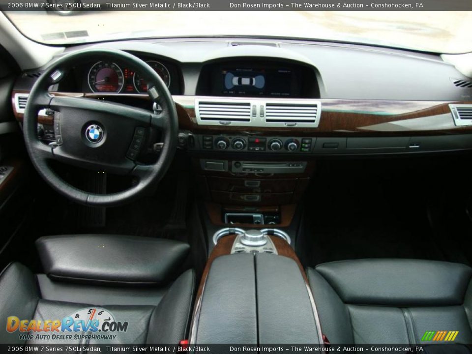 2006 BMW 7 Series 750Li Sedan Titanium Silver Metallic / Black/Black Photo #30