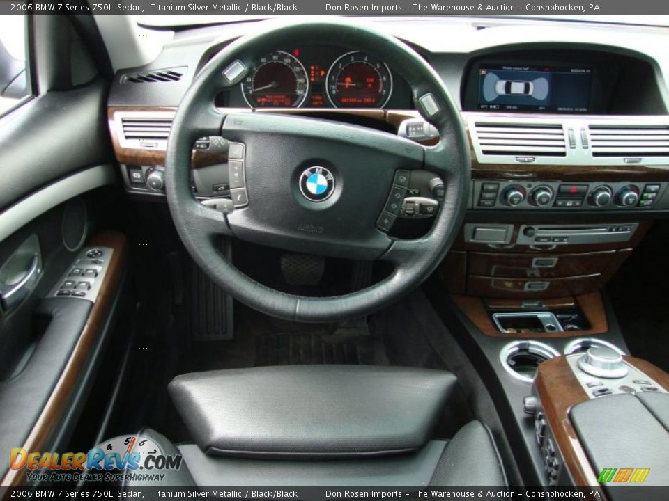 2006 BMW 7 Series 750Li Sedan Titanium Silver Metallic / Black/Black Photo #31