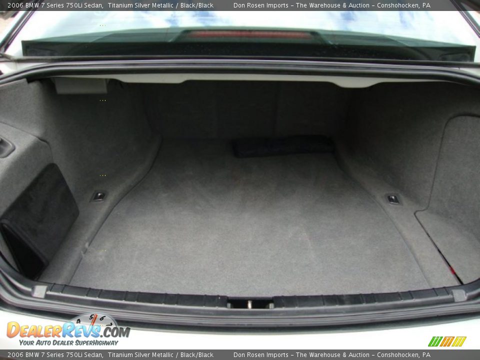 2006 BMW 7 Series 750Li Sedan Titanium Silver Metallic / Black/Black Photo #32