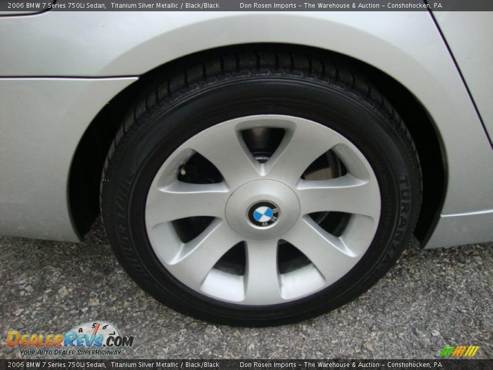 2006 BMW 7 Series 750Li Sedan Titanium Silver Metallic / Black/Black Photo #33