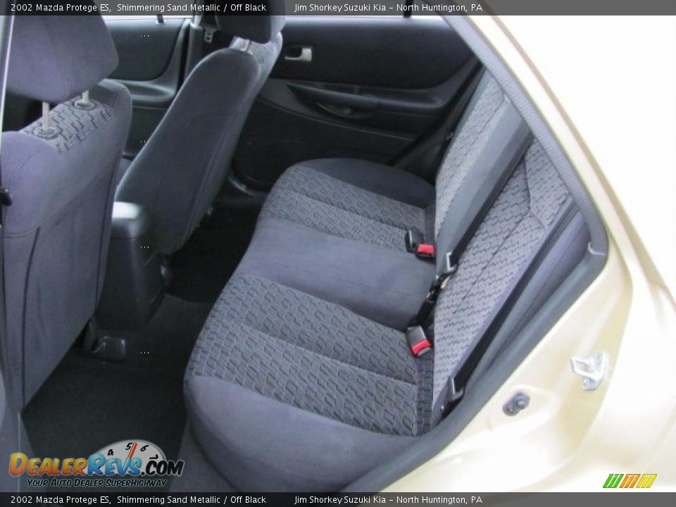 2002 Mazda Protege ES Shimmering Sand Metallic / Off Black Photo #8