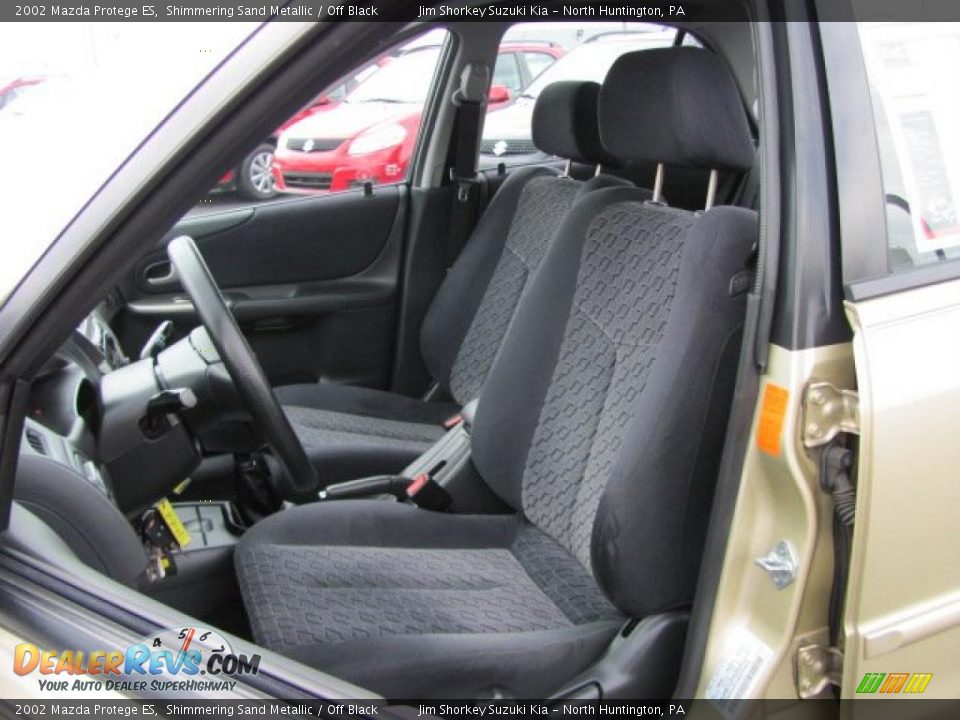 2002 Mazda Protege ES Shimmering Sand Metallic / Off Black Photo #11